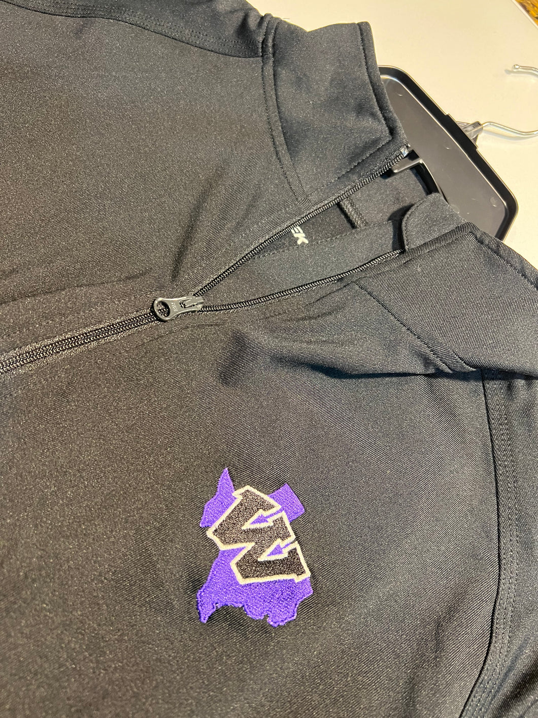 Black 1/4 zip pullover